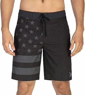 Hurley Men's Phantom-Patriots Cheers USA Flag 20"-Boardshorts
