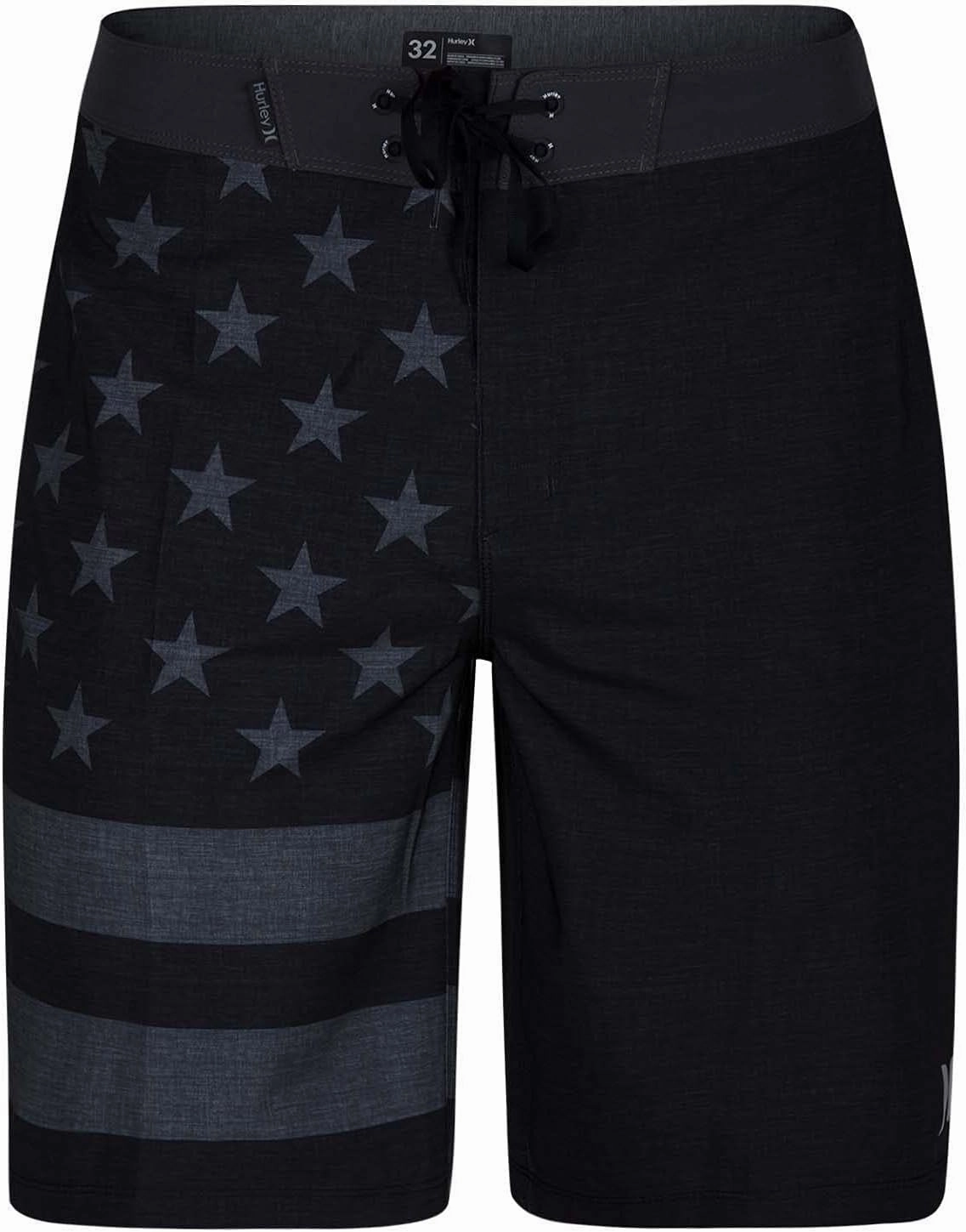 Hurley Men's Phantom-Patriots Cheers USA Flag 20"-Boardshorts