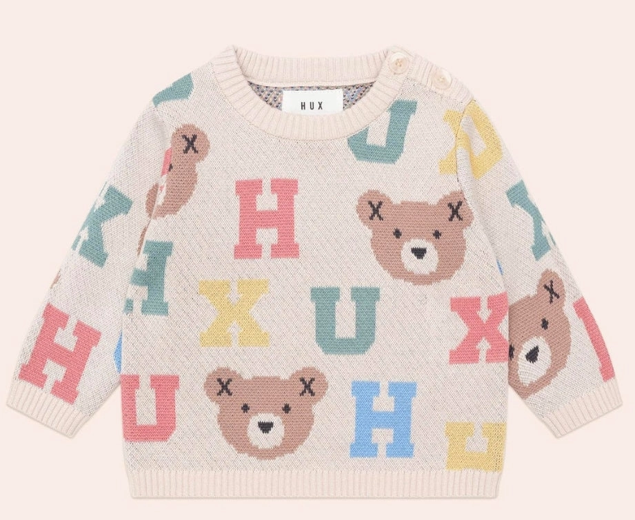 Huxbaby Alphabet Knit Jumper