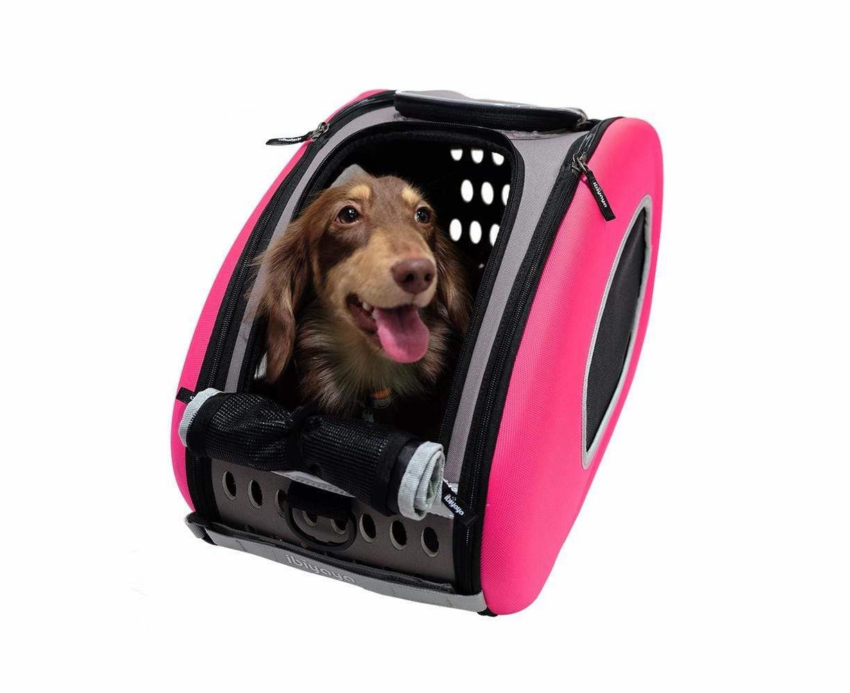 Ibiyaya EVA 5-in-1 Combo Pet Carrier   Stroller Hot Pink