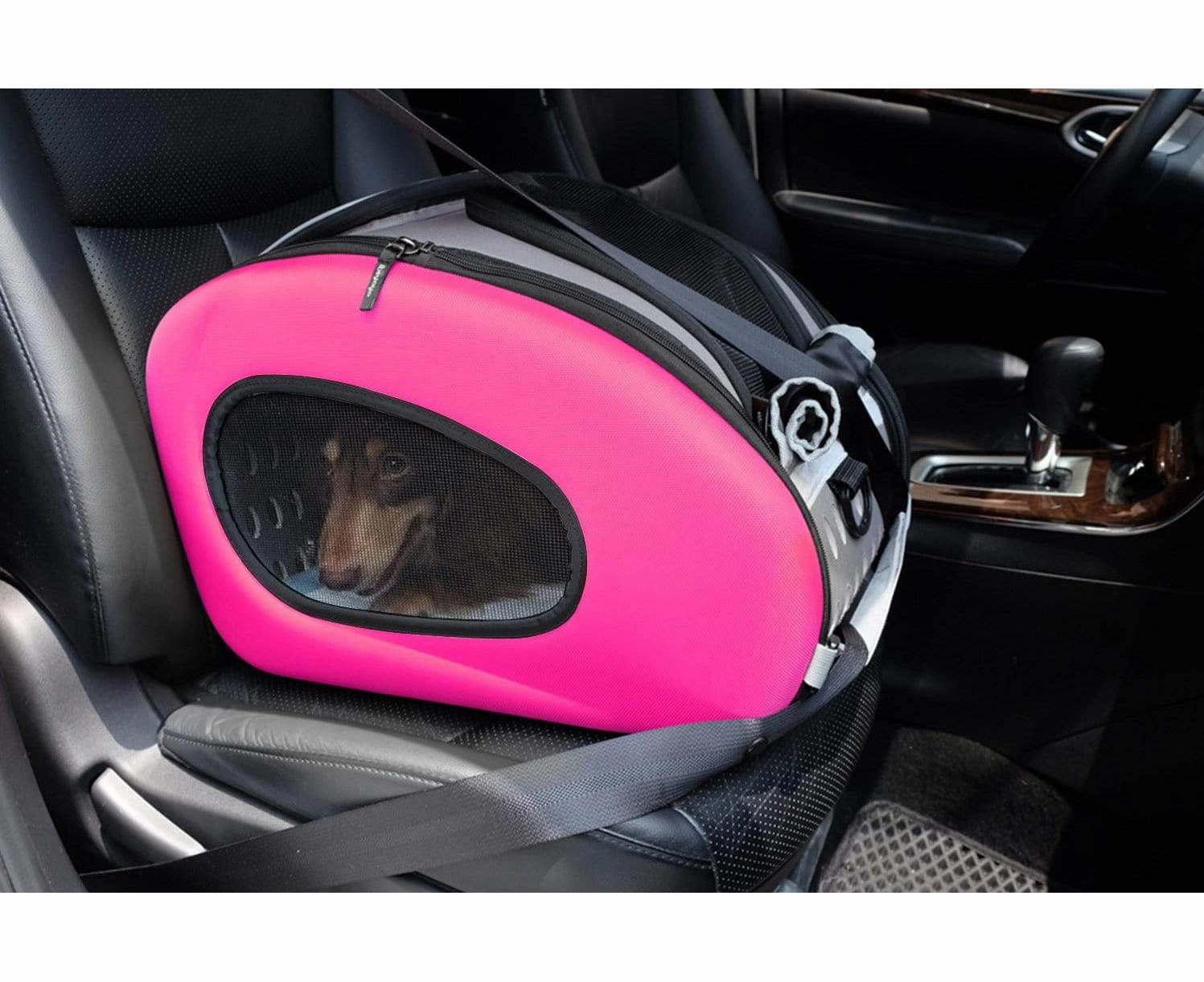Ibiyaya EVA 5-in-1 Combo Pet Carrier   Stroller Hot Pink