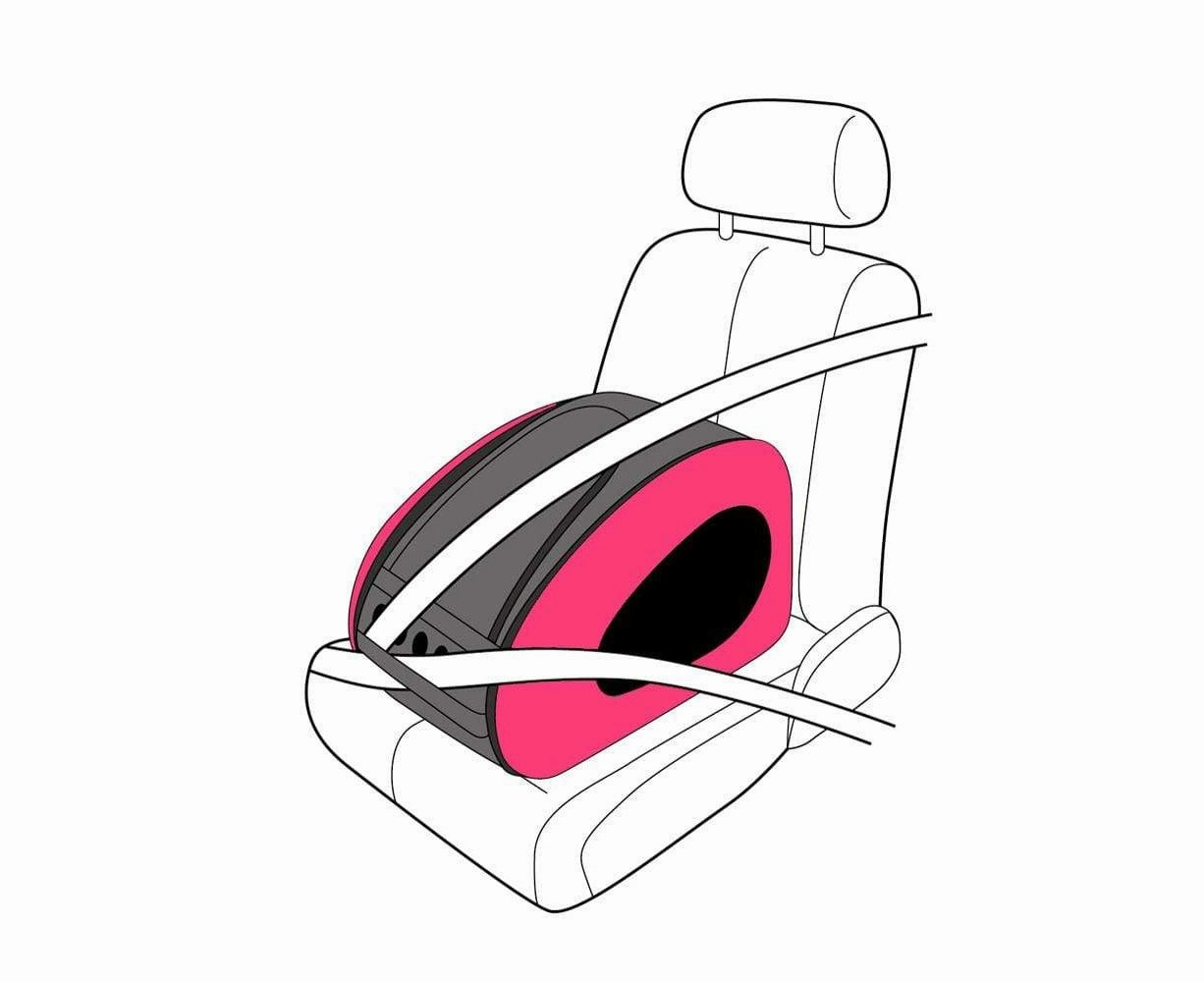 Ibiyaya EVA 5-in-1 Combo Pet Carrier   Stroller Hot Pink