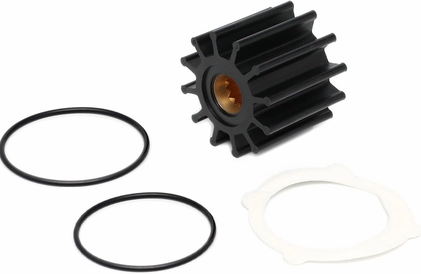 Inboard Water Pump Impeller Kit Replacement for Johnson Pump F6B Series 09-812B-1 Yanmar Marine Diesel Engines 6LPA 6LP 119773-42600 Yamaha GTA-12457-00 Jabsco 13554-0001-P Spline Drive