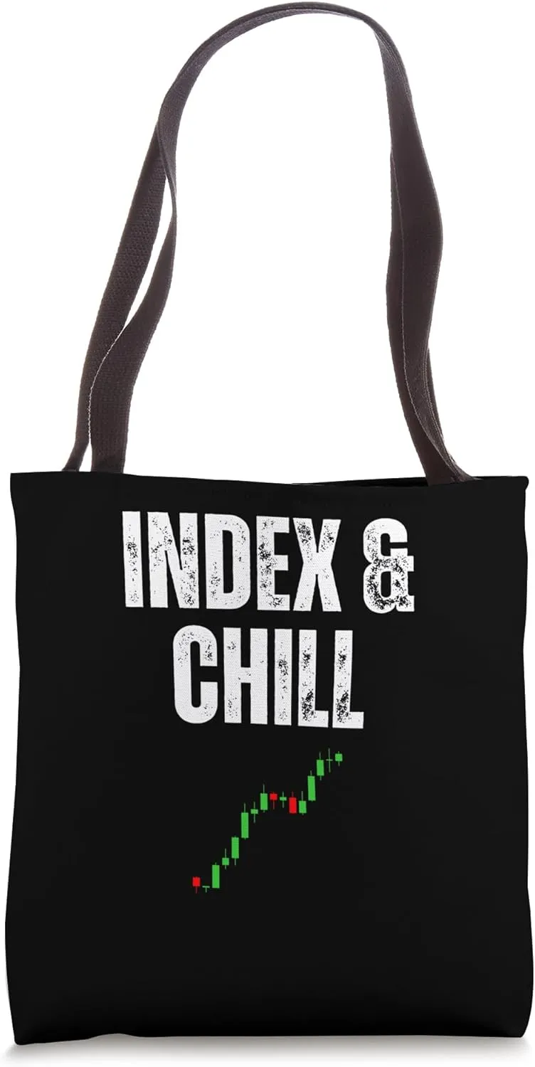 Index and Chill Stock Market Investing Tote Bag