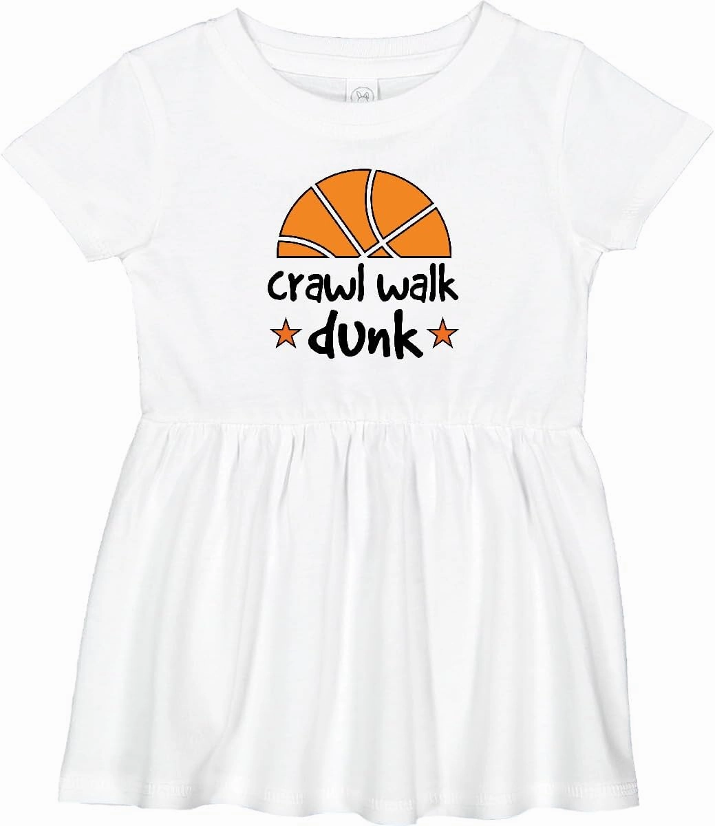 inktastic Basketball Crawl Walk Dunk Infant Dress