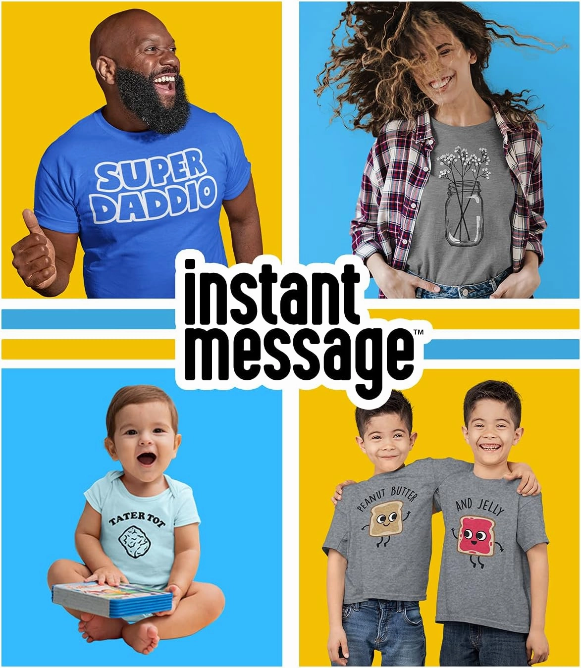 Instant Message - Shark Biting Surf Board - Toddler & Youth Crewneck Fleece Sweatshirt