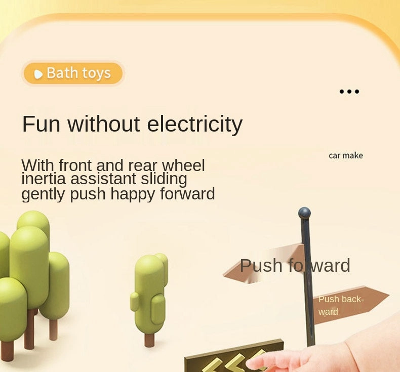 Interactive Baby Cartoon Toy Car
