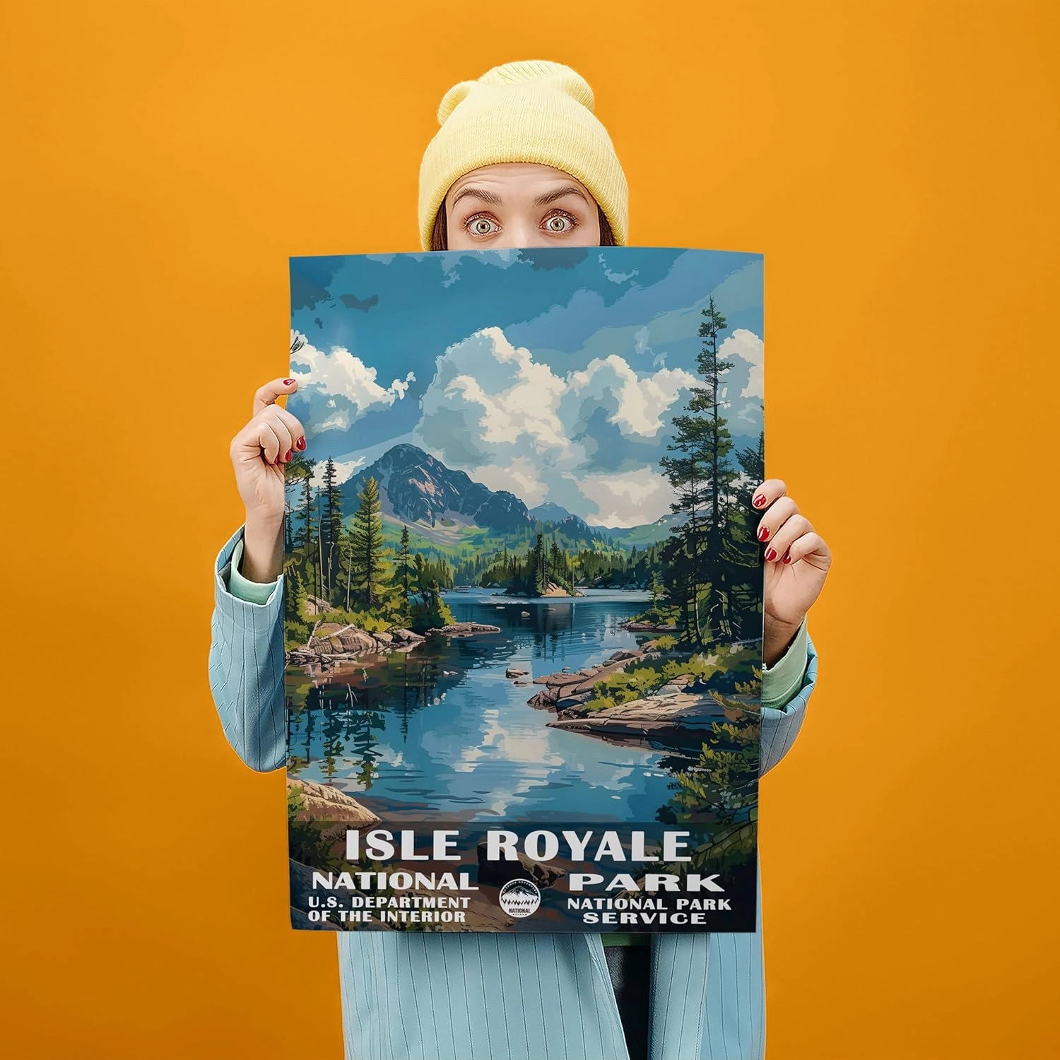 Isle Royale National Park Poster - Wall Art Print for Living Room, Home Decor - Travel Poster (UNFRAMED)