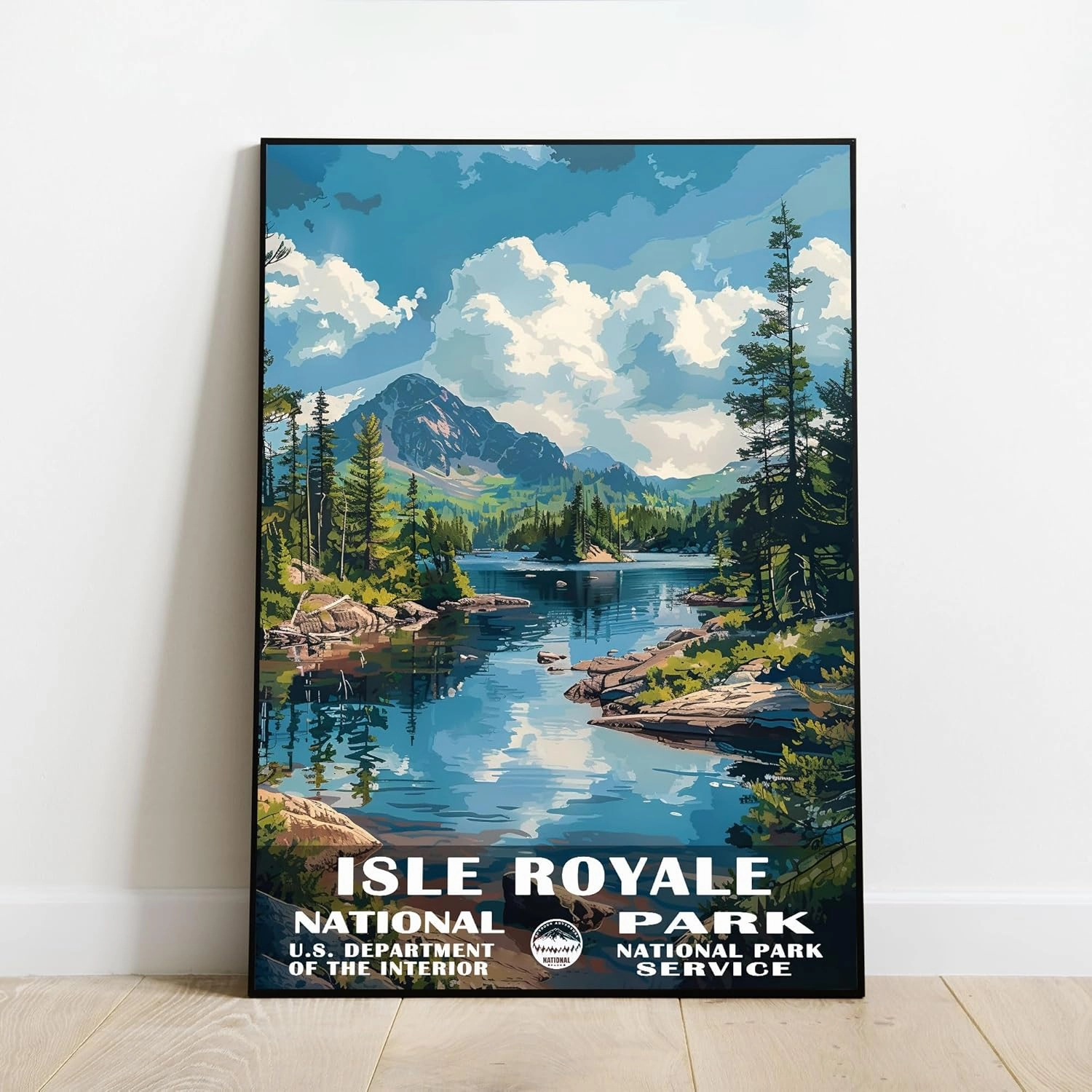 Isle Royale National Park Poster - Wall Art Print for Living Room, Home Decor - Travel Poster (UNFRAMED)