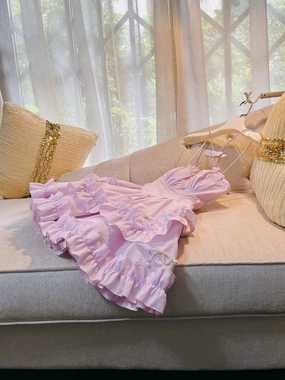 JazzHer Cute Ball Gown Spaghetti Straps Pink Short Homecoming Dresses th Birthday Outfit (PRE-ORDER)