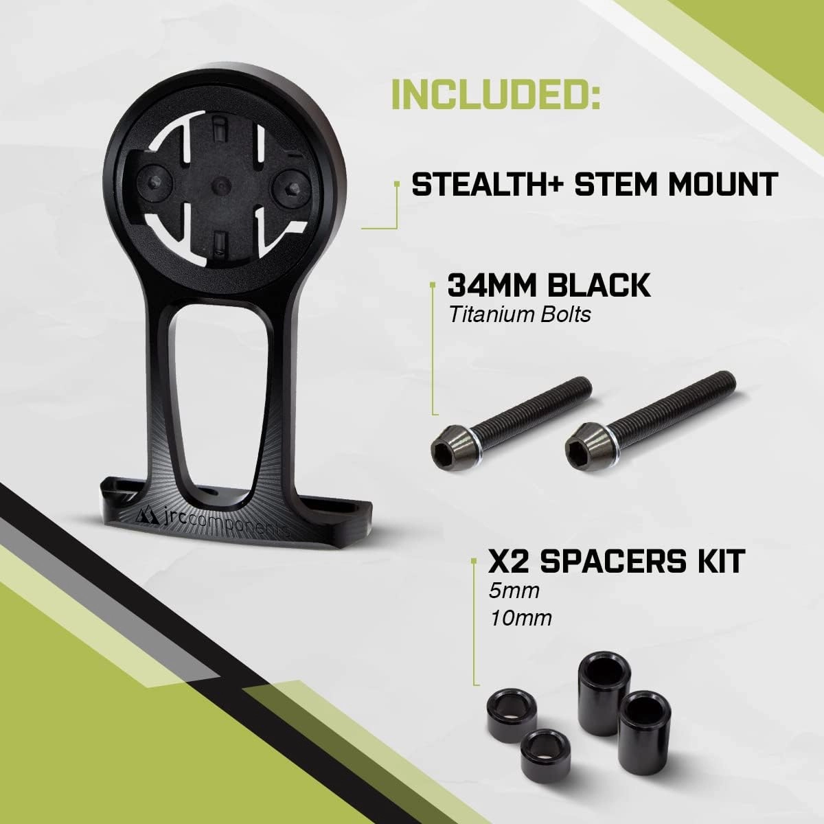 JRC Components Wahoo Elemnt Stem Mount - Premium and Stealth Options for Bicycle