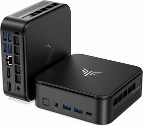 KAMRUI Mini PC with AMD Ryzen 7 5825U, 16GB DDR4 512GB M.2 SSD Mini Computer, Mini Gaming PC with USB Type-C, Desktop Computer Supports Triple 4K Display, WiFi 6, BT 5.2