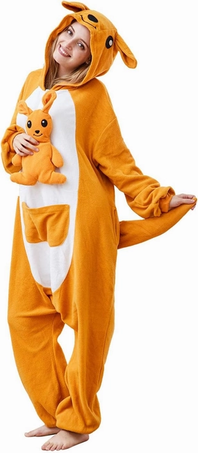 Kangaroo Oneisie Animal Pajamas Cosplay Costume