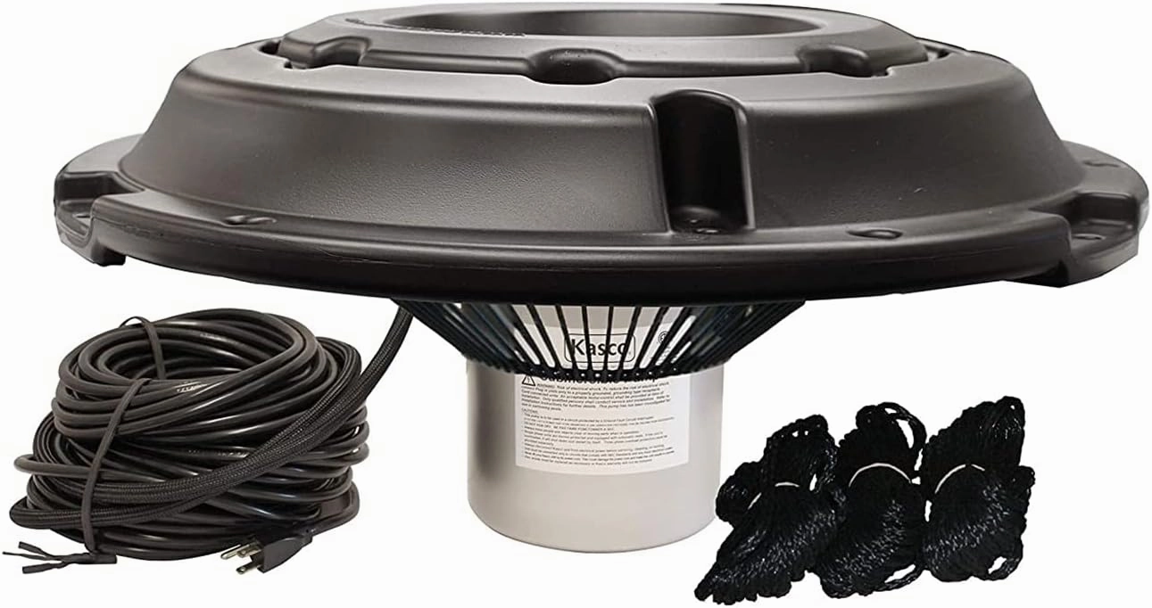 Kasco 1HP Surface Aerator -120V with 150 ft Electric Power Cord | Efficient Surface Aeration for Lakes & Pond | Maximum Circulation for Clear Healthy Water