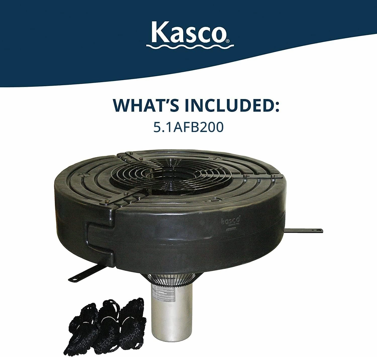Kasco 5HP Surface Aerator -240V with 200 ft Electric Power Cord | Efficient Surface Aeration for Lakes & Pond | Maximum Circulation for Clear Healthy Water