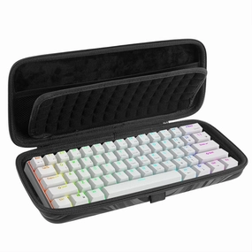 Keyboard Hard Travel Case, for 60% Keyboard Computer 61 Key Mechanical Keyboard Carrying Bag, Compatible with RK Royal KLUDGE RK61, Razer Huntsman Mini 60%, SteelSeries Apex Pro Mini