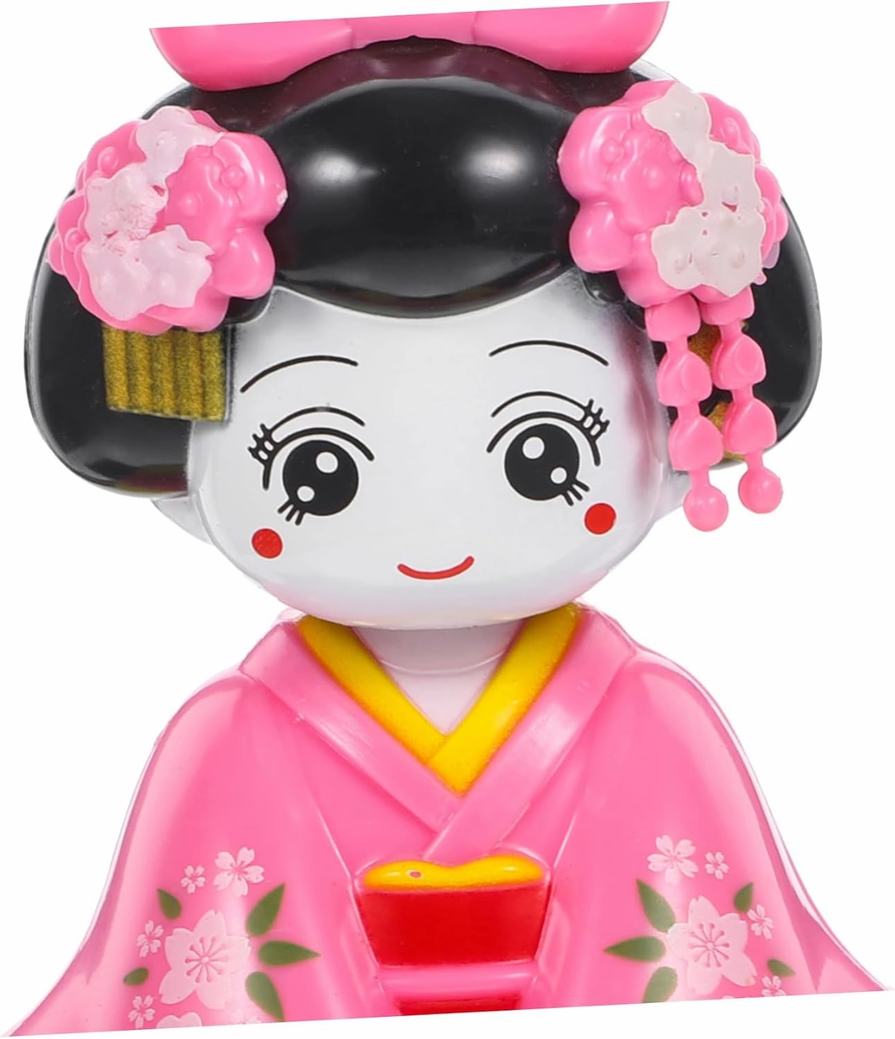 KICHOUSE Shaking Kimono Doll Figurine Cute Cartoon Ornament for Car Interior Delicate Decoration Cheerful Dashboard Accessory for Desktops Gardens