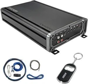 KICKER 46CXA12001T 1200W Mono Class D Subwoofer Amp with 46CK8 amp Wiring kit and DIAS Keychain