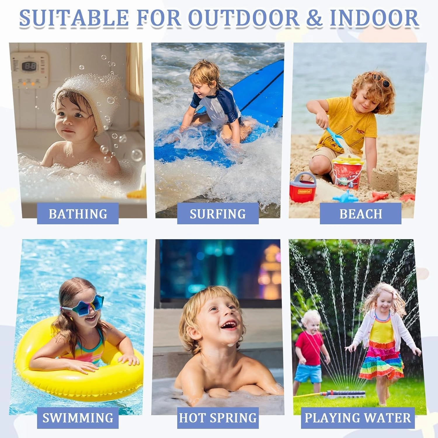 Kids Bath Towels, Soft Hooded Towel for Boys and Girls, Cozy Sports Towel, Blue Hooded Towels with Football Print for Pool, Beach, and Bathroom Use, Ideal Gift for Children
