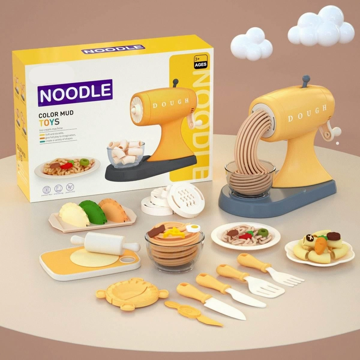 Kids Kitchen Mold Toy Set - DIY Food Play Kit