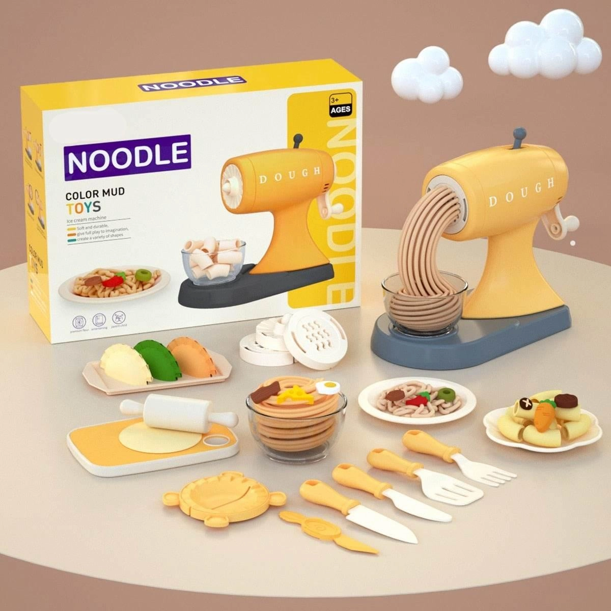 Kids Kitchen Mold Toy Set - DIY Food Play Kit