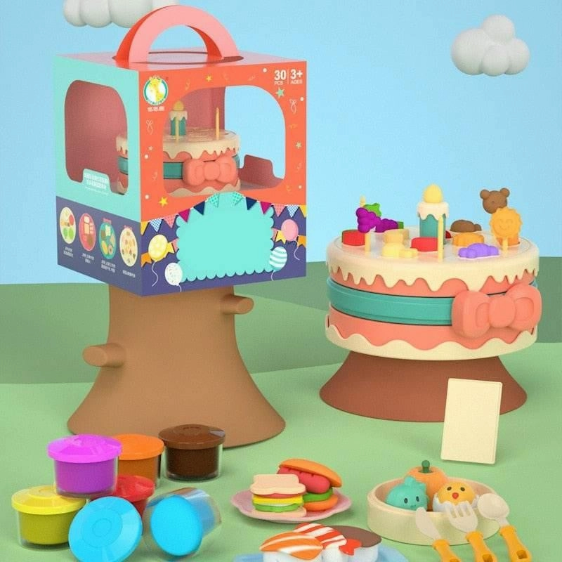 Kids Kitchen Mold Toy Set - DIY Food Play Kit