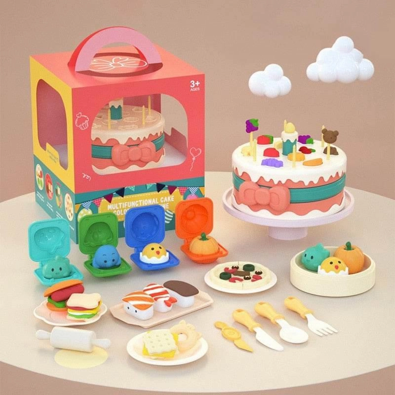 Kids Kitchen Mold Toy Set - DIY Food Play Kit