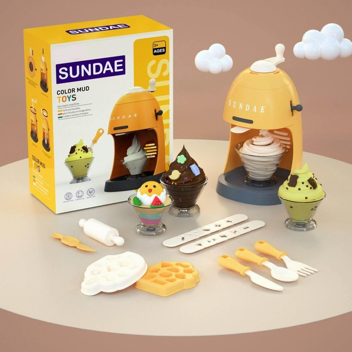 Kids Kitchen Mold Toy Set - DIY Food Play Kit