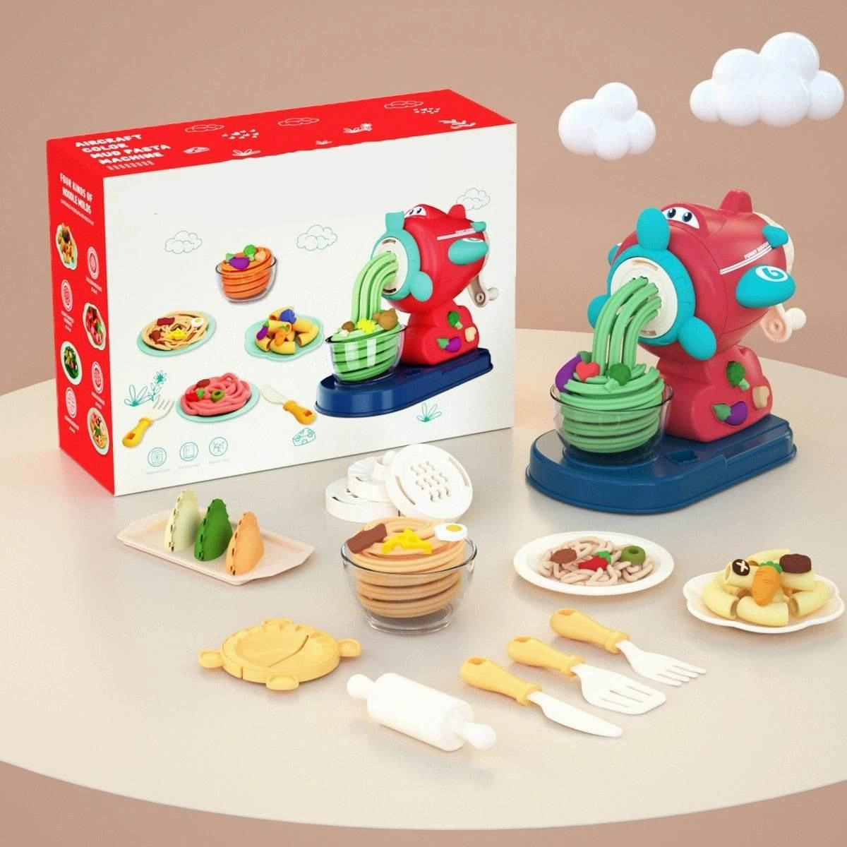 Kids Kitchen Mold Toy Set - DIY Food Play Kit