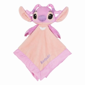 KIDS PREFERRED Disney Lilo and Stitch 12 Inch Angel Plush Newborn Toddler Blanket Lovey, Snuggle Toy Stuffed Animal Baby Blankets for Girls
