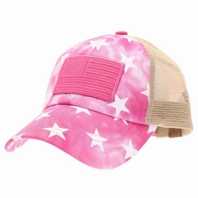 Kids Star Print/USA Flag CC Ball Cap