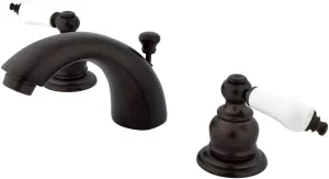 Kingston Brass KB945B Victorian Mini-Widespread Bathroom Faucet, Oil Rubbed Bronze, 4.5 x 3.5 x 2.06
