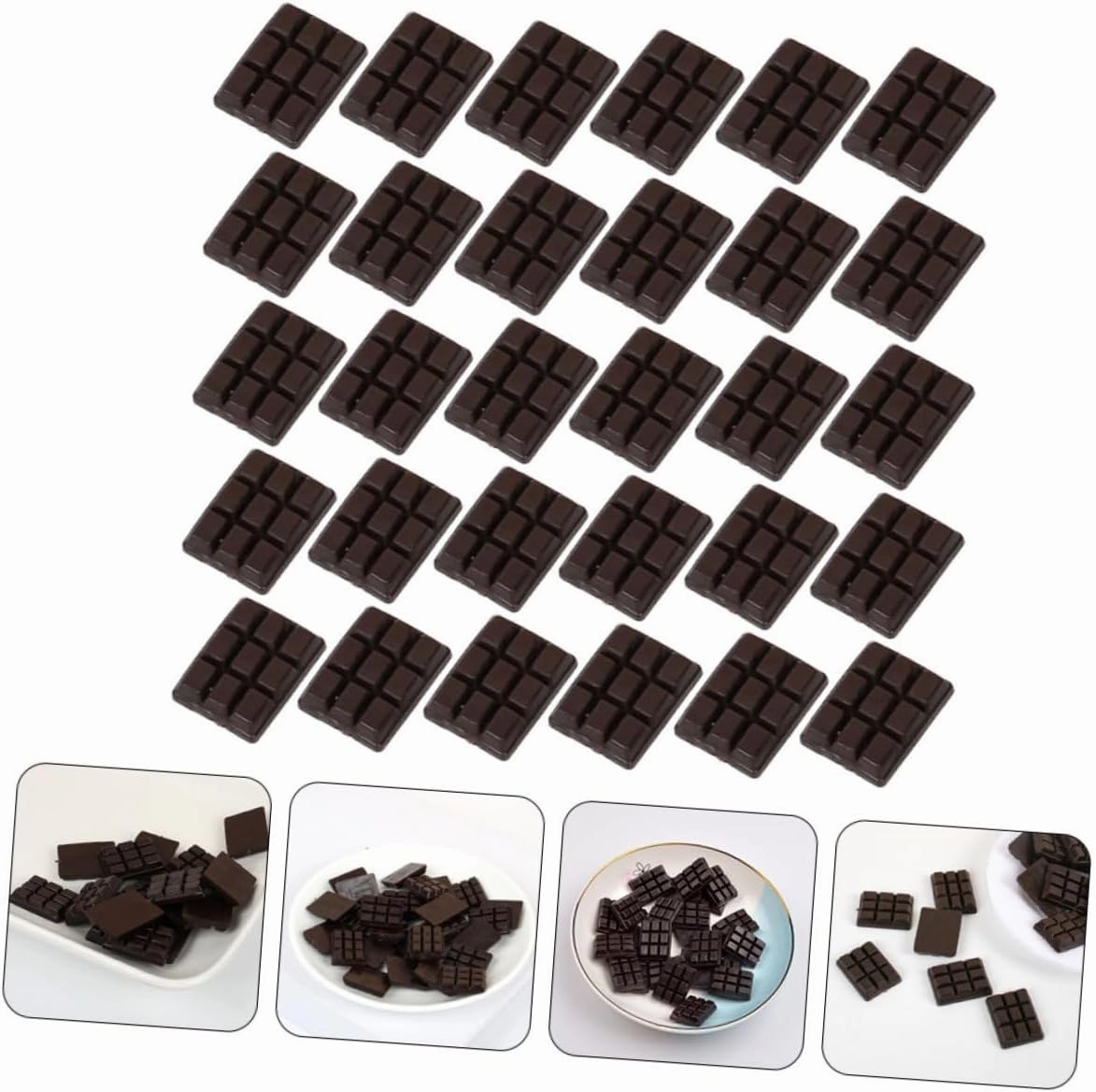 Kisangel 5sets Miniature Models Crafts Decor for Phone Cases and Dollhouses Realistic Charms for Creative Projects Food Props for Display 30pcs*5