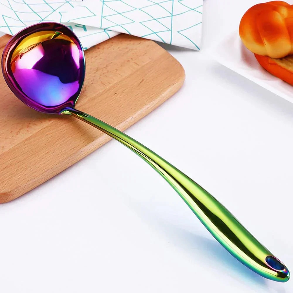 KitchenCraft Elegant Kitchen Utensil Set with Long Handles for Daily Use
