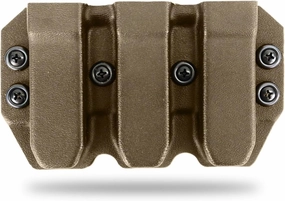 Kydex Duty Style Triple Mag Carrier | Veteran Made in The USA | Premium Mag Holster Pouch with Combat Belt Clip for Double Stack Mags