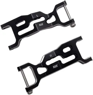 KYX Racing Aluminum CNC Machined Aluminum Front Suspension Arms Upgrades Parts Accessories for 1/18 RC Crawler Car LOSI Mini-B Brushed Mini-T Buggy