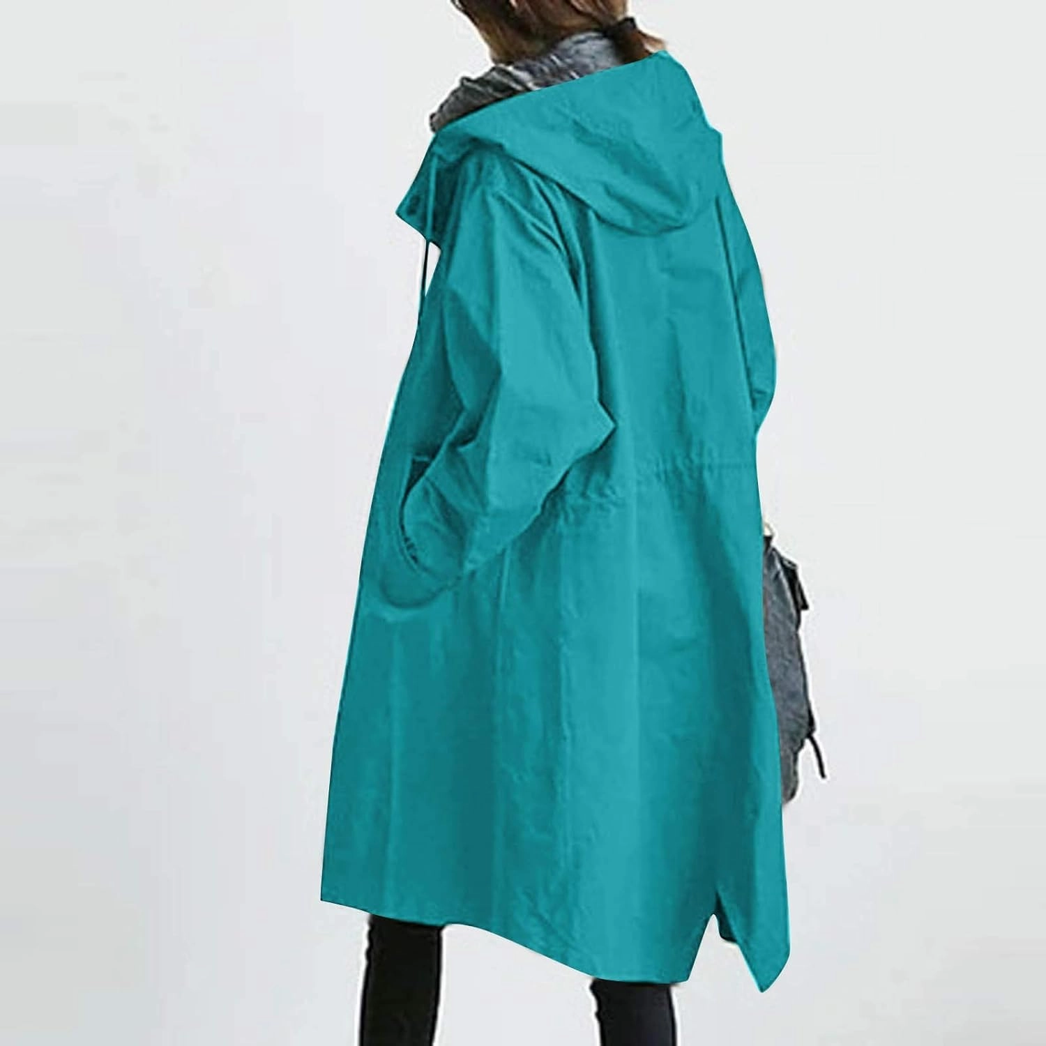 LCMTWX Women Trench Coat Hooded Coat Outwear Womens Elegant Windbreaker Wild Winter Women's Coat Women Trench Coat Women