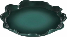 Le Creuset Stoneware Iris Collection Serving Platter, 14", Artichaut