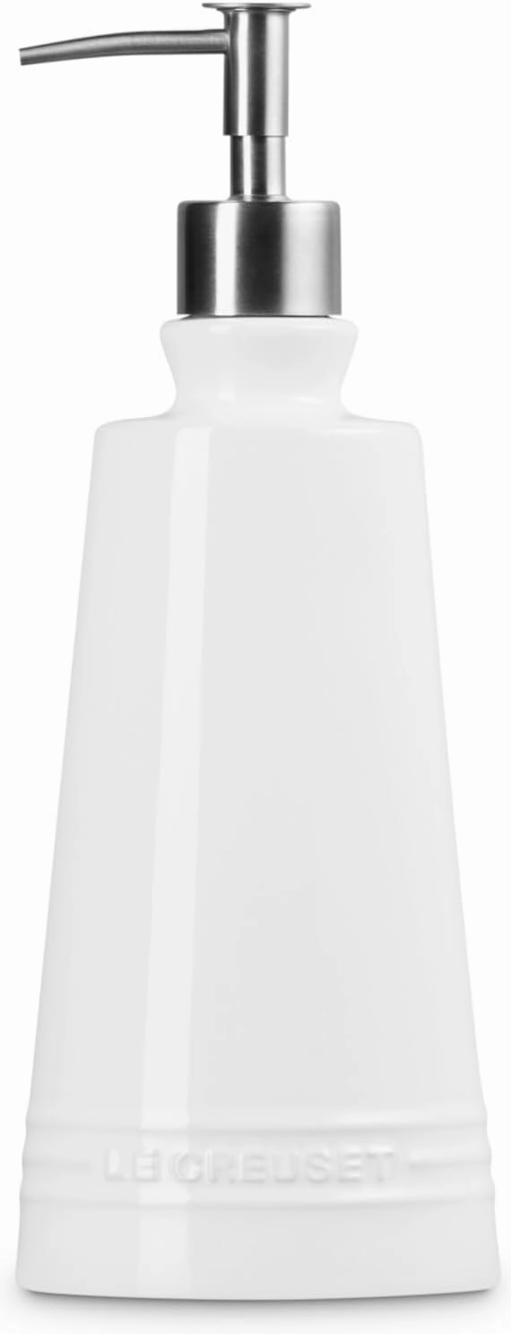 Le Creuset Stoneware Signature Soap Dispenser, 20 oz., White