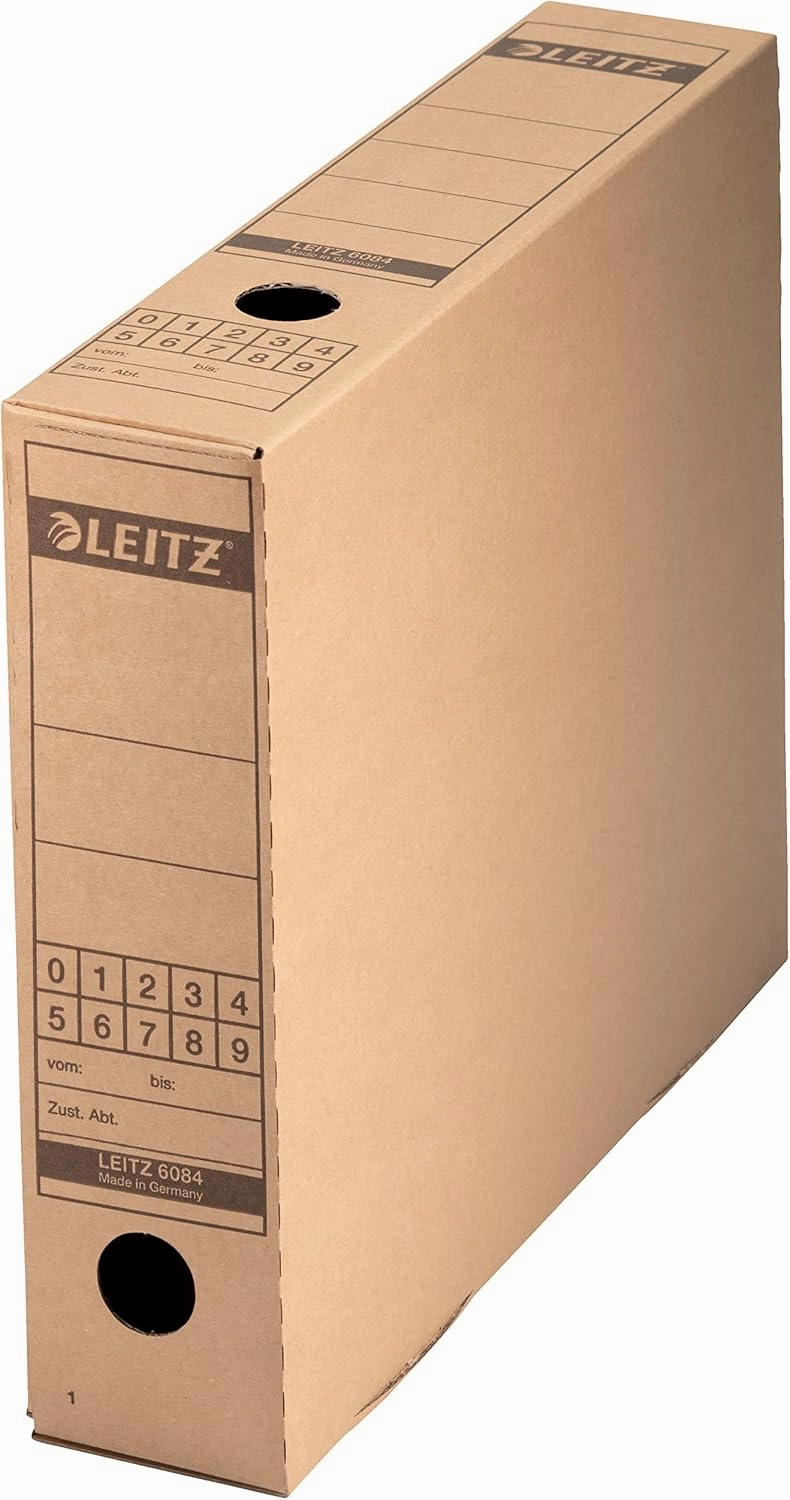 Leitz A4 Premium Archiving Box with Wide Opening, White, Pack of 10
