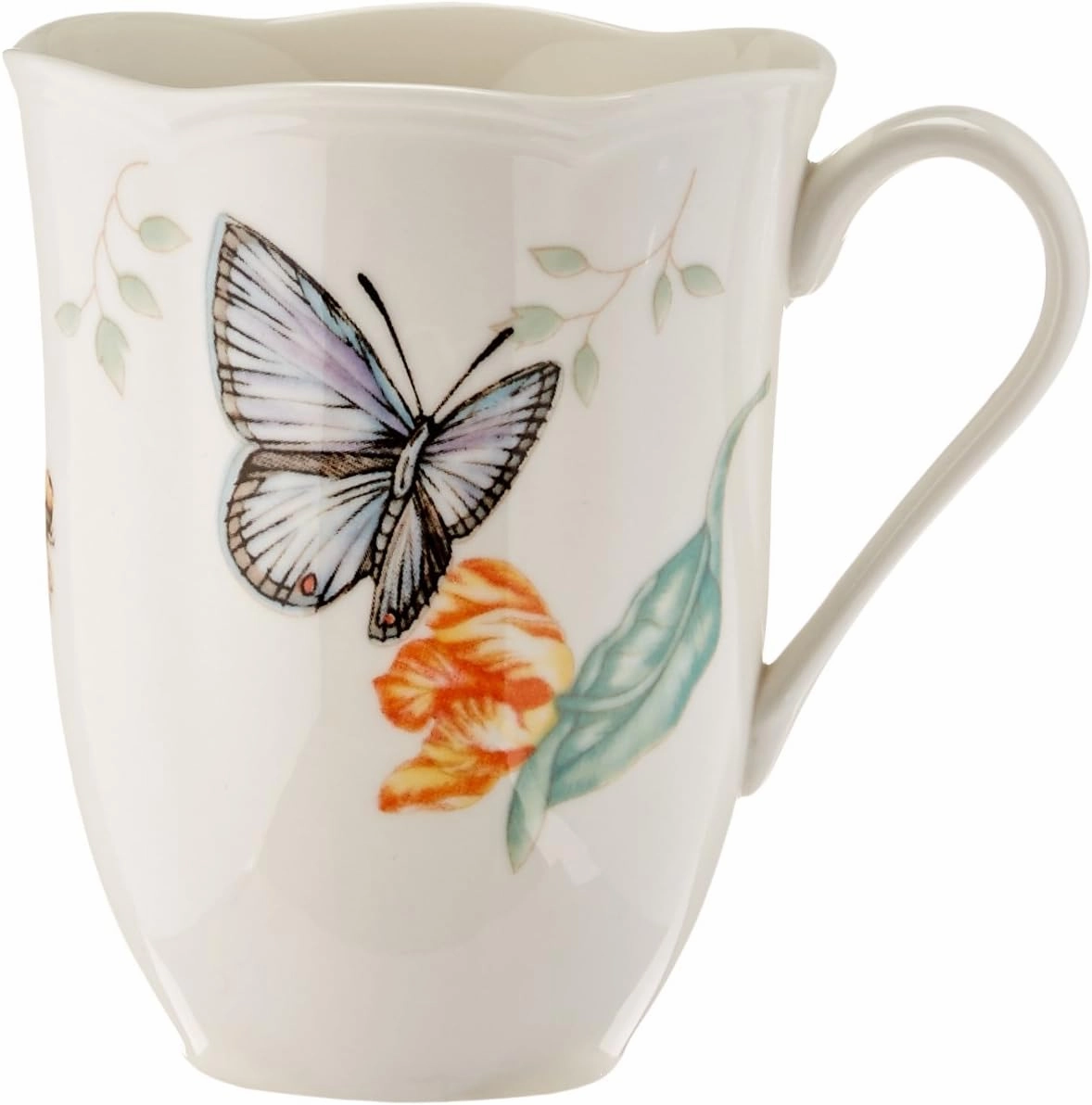 Lenox 6342794 Lenox Butterfly Meadow 18-Piece Dinnerware Set White