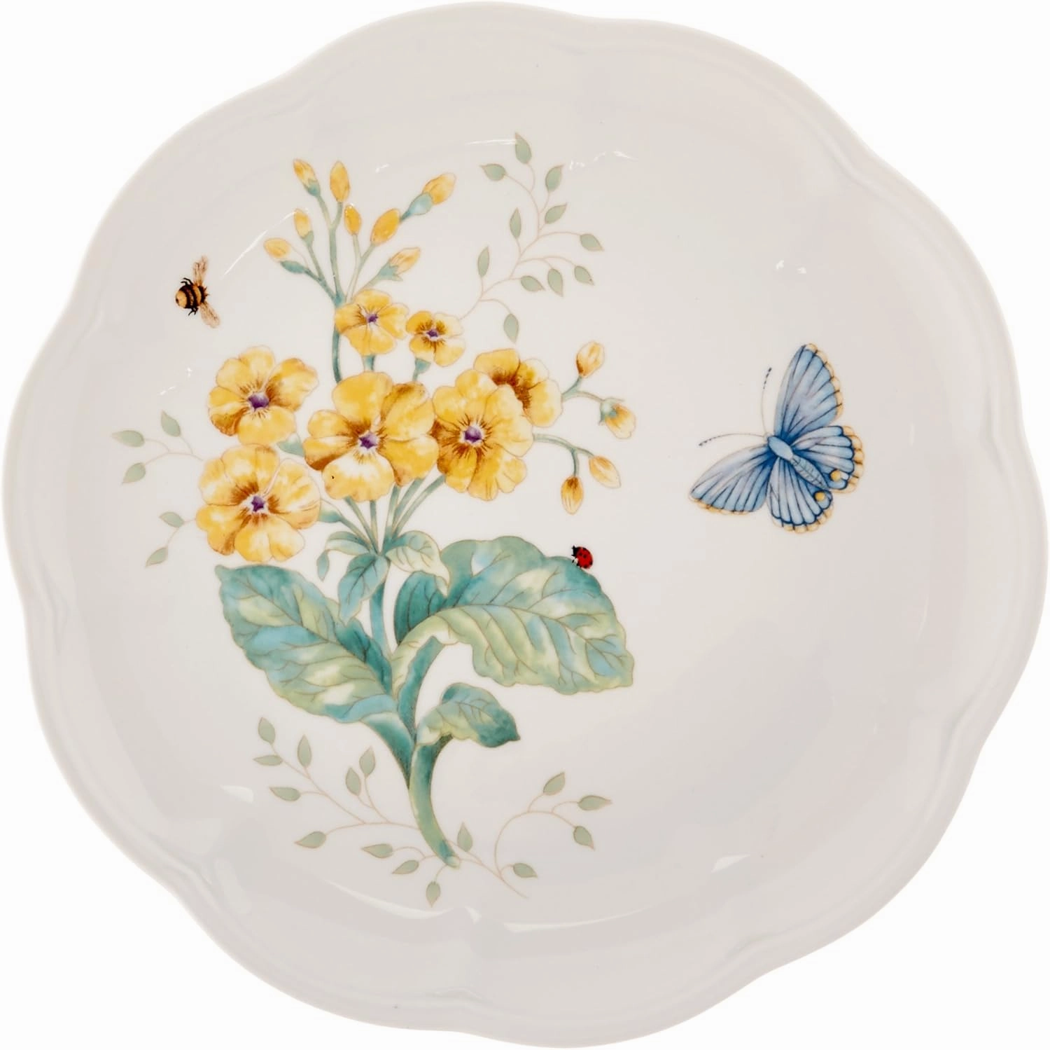 Lenox 6342794 Lenox Butterfly Meadow 18-Piece Dinnerware Set White
