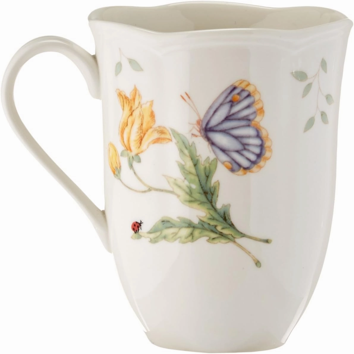 Lenox 6342794 Lenox Butterfly Meadow 18-Piece Dinnerware Set White