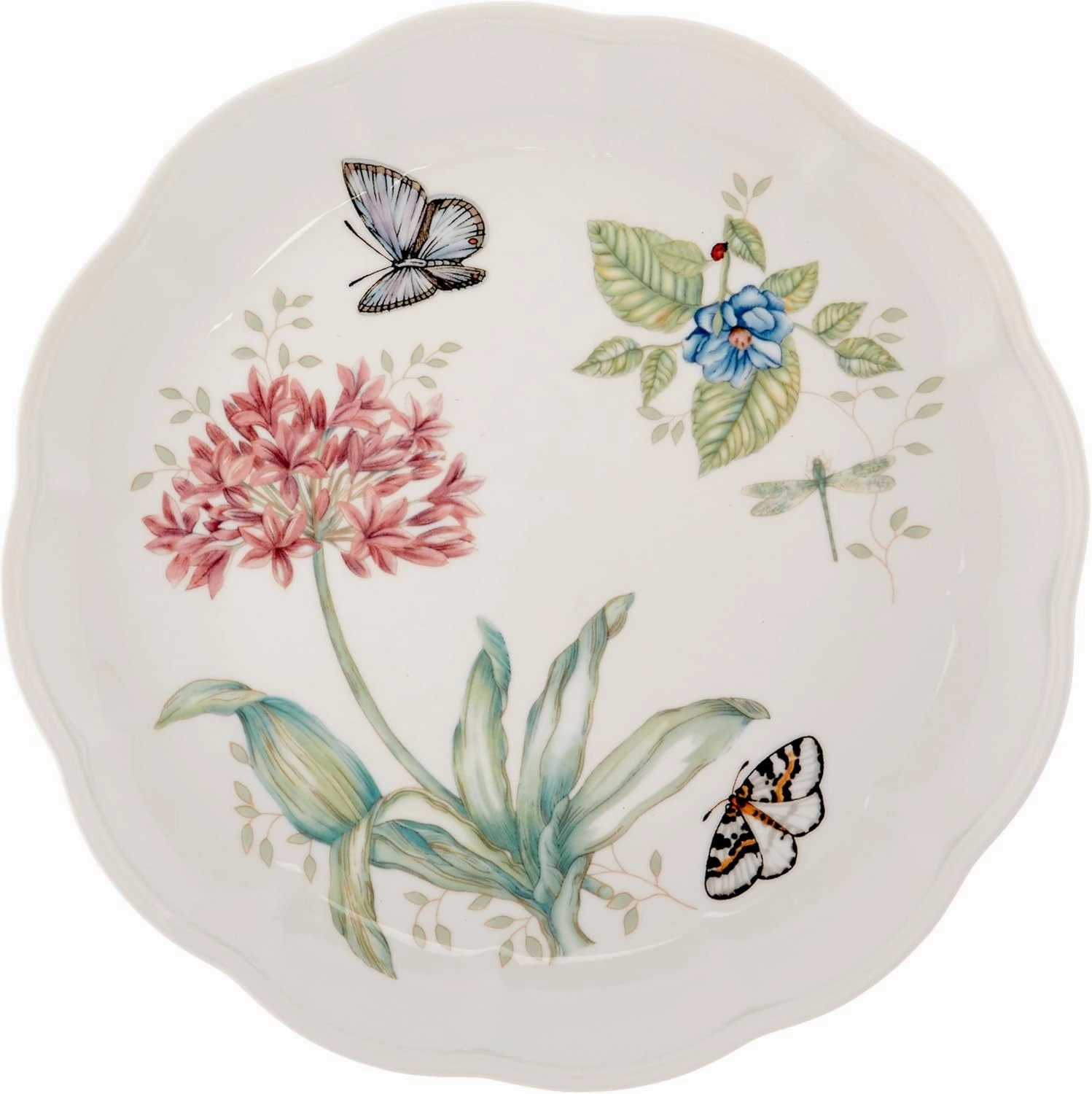 Lenox 6342794 Lenox Butterfly Meadow 18-Piece Dinnerware Set White