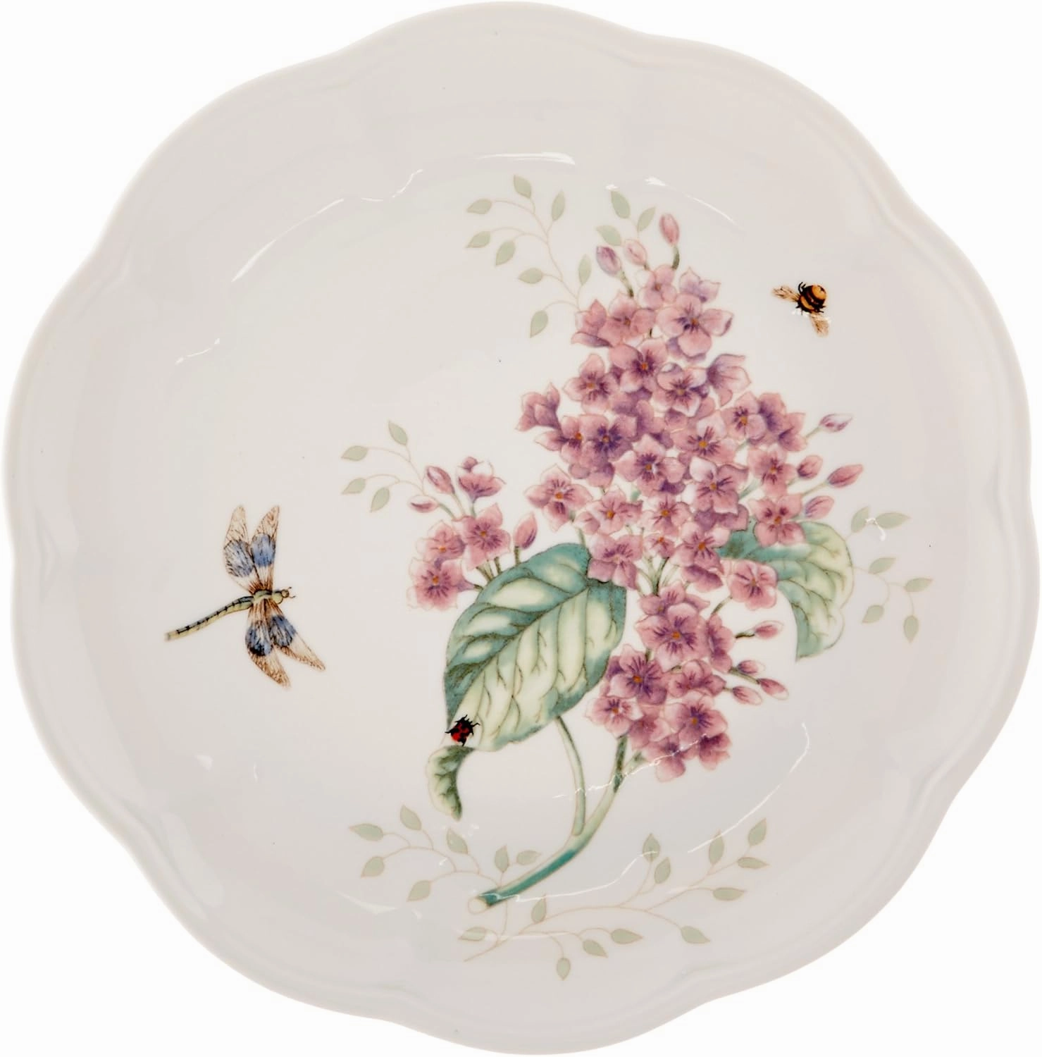 Lenox 6342794 Lenox Butterfly Meadow 18-Piece Dinnerware Set White