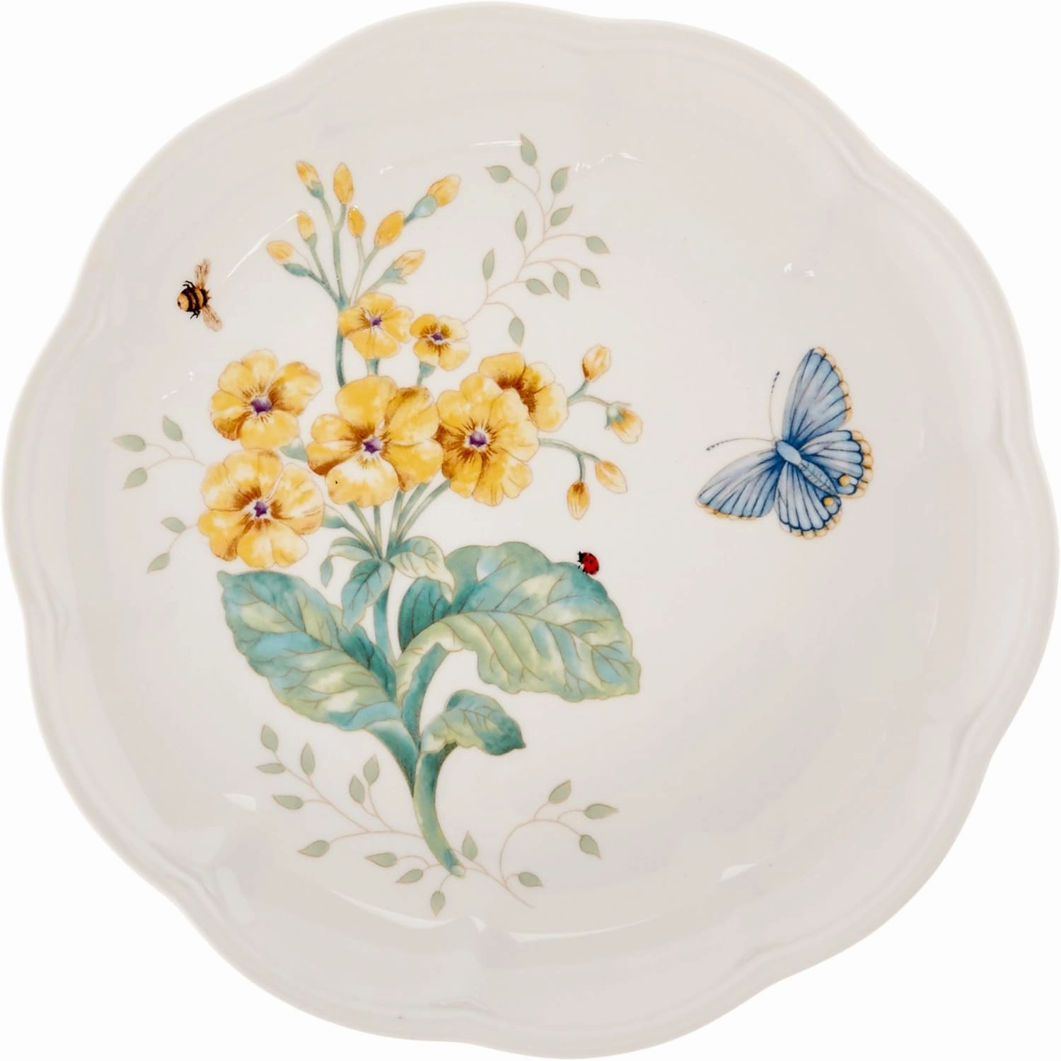 Lenox 6342794 Lenox Butterfly Meadow 18-Piece Dinnerware Set White