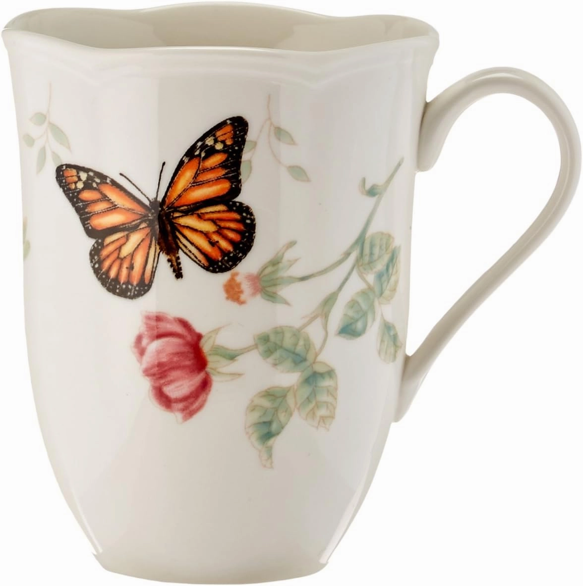 Lenox 6342794 Lenox Butterfly Meadow 18-Piece Dinnerware Set White