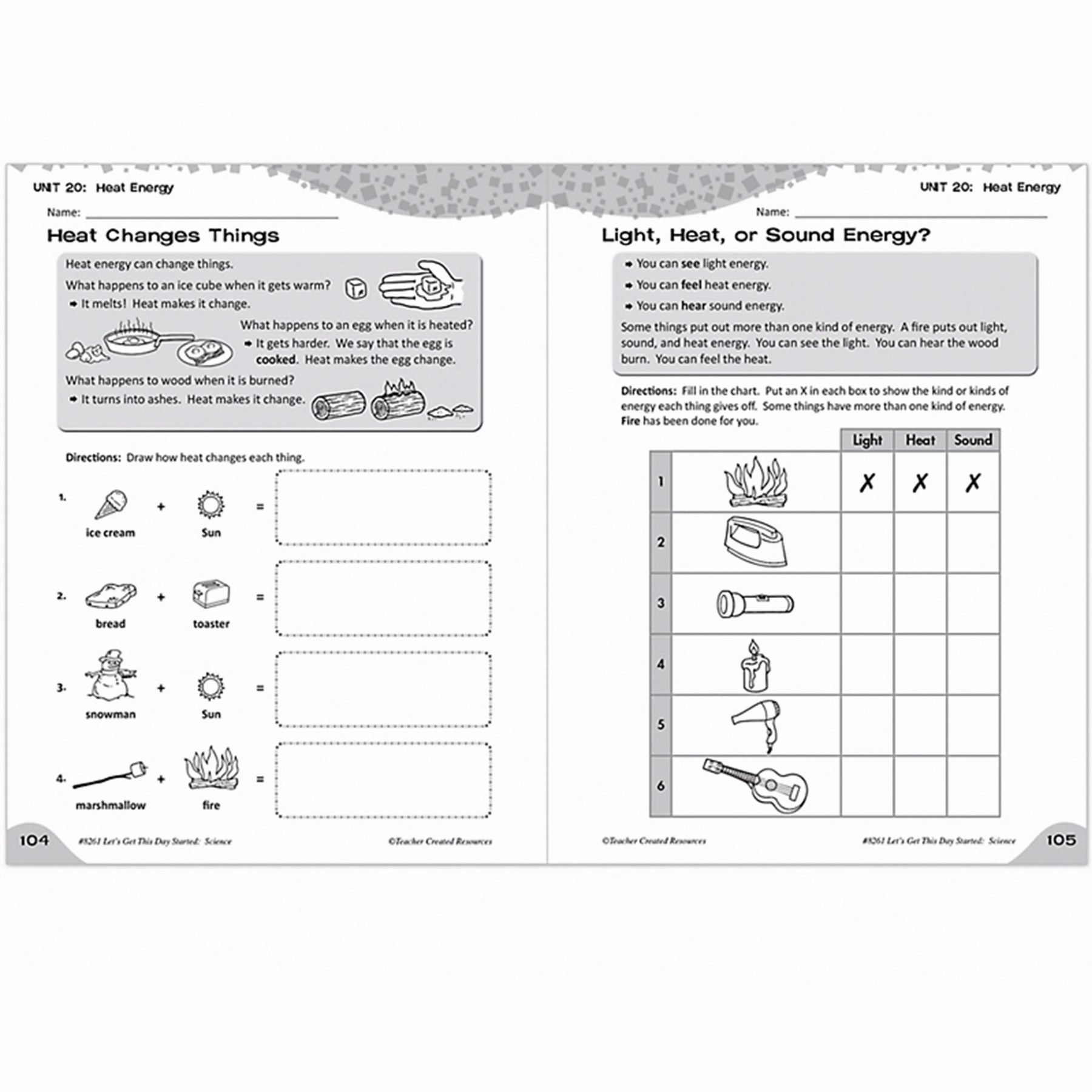 Lets Get This Day Started: Science Grade 1