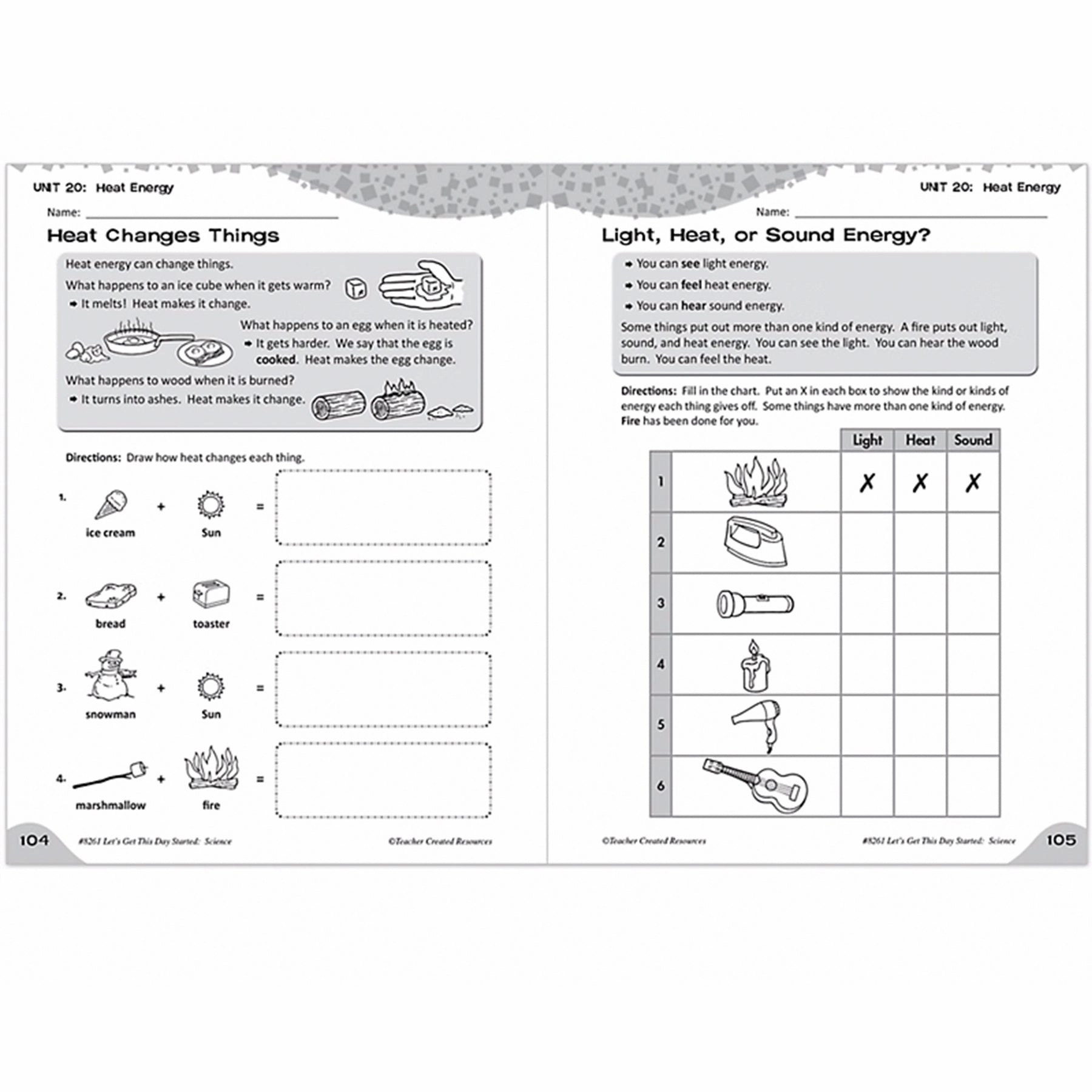 Lets Get This Day Started: Science Grade 1