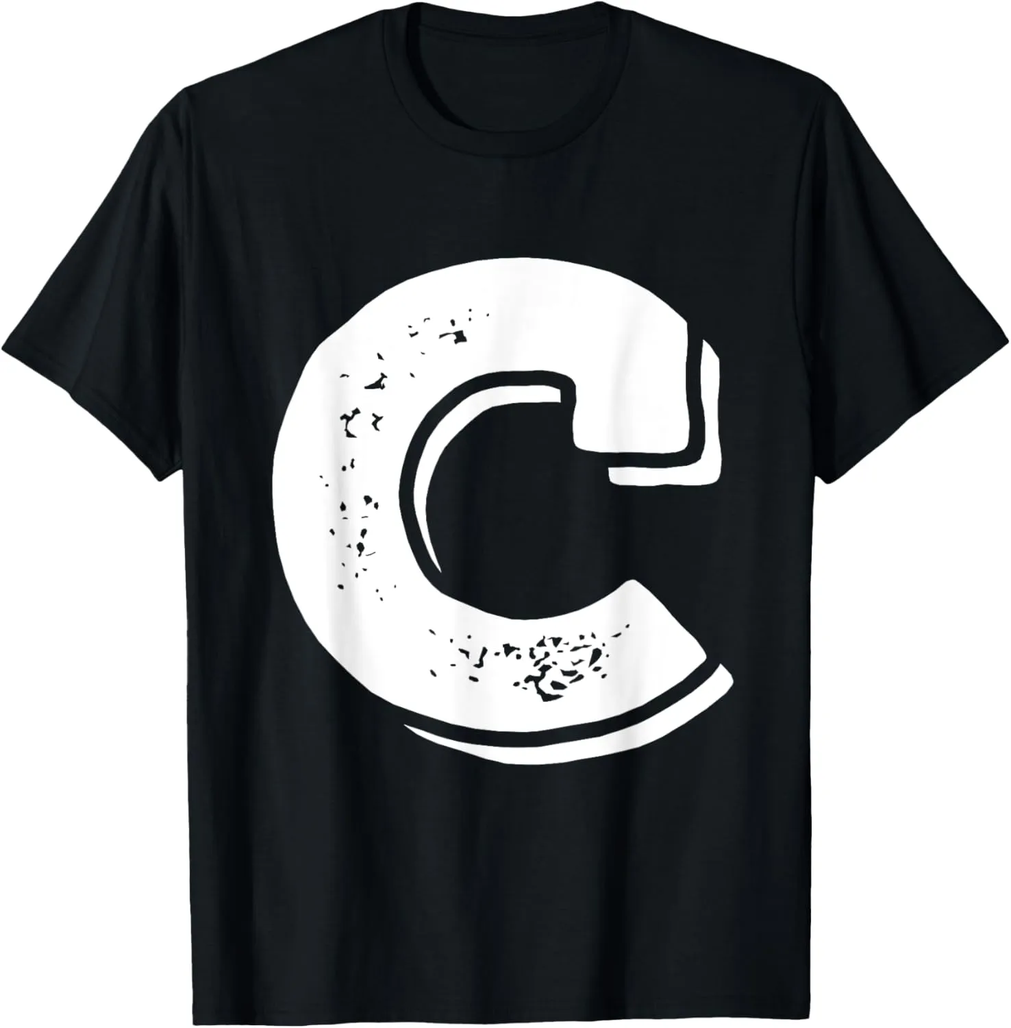 Letter C Capital Alphabet College Varsity Monogram Club T-Shirt